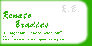 renato bradics business card